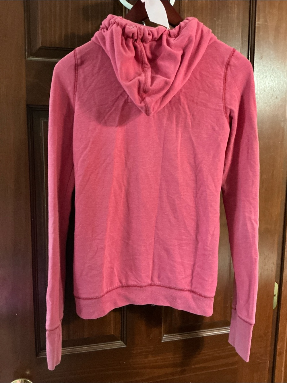 Hollister Pink Full-Zip Hooded Sweatshirt Jacket - Picture 3 of 3
